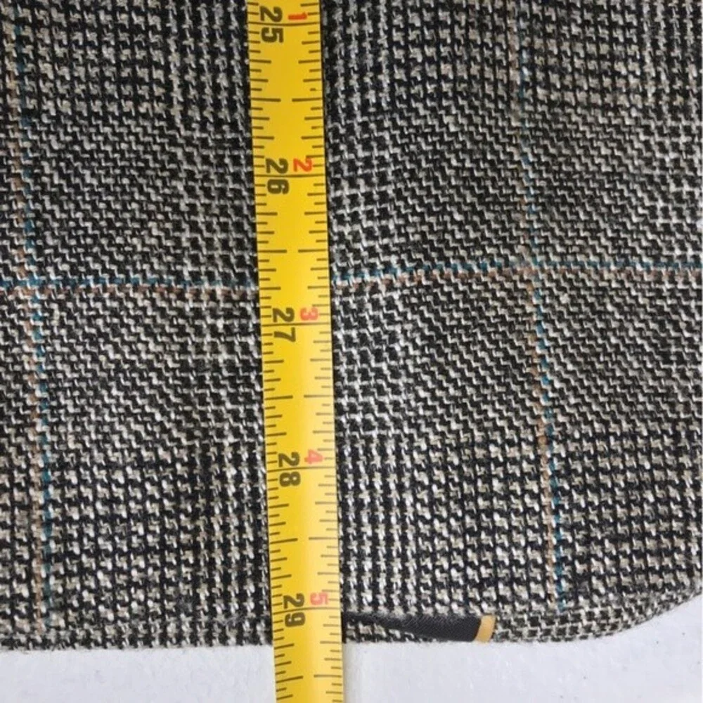 Haggar Imperial Gentlemans Fit Glen Plaid Sport Coat 2 Button Jacket Mens Large